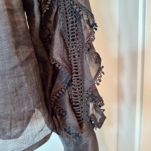 Isabel Marant Ruffle Blouse Size 36 - Picture 2 of 6